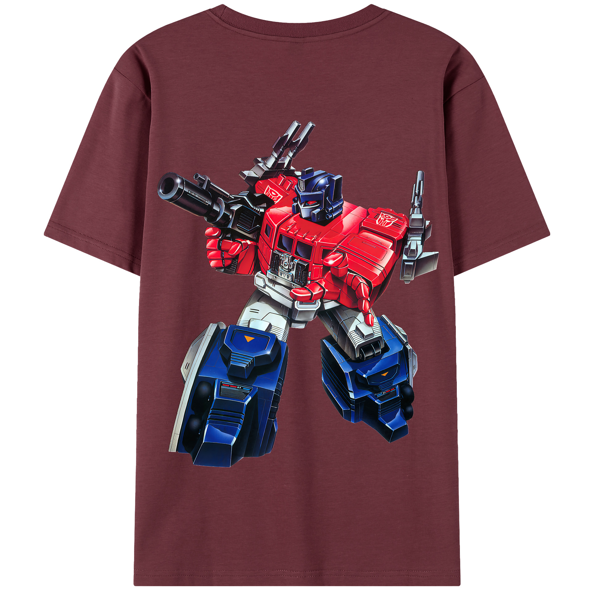 （画像用） Transformers トランスフォーマー 綿100％半袖Tシャツ（背面プリント）